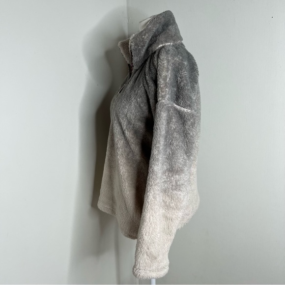 SIMPLY SOUTHERN Classic Ombré Grey Sherpa Long Sleeve Sweatshirt Size M - Picture 9 of 14